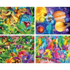 MasterPieces Kids Jigsaw Puzzle Set - Blue Glow 4-Pack 100 Pieces 12 MasterPieces Kids Jigsaw Puzzle Set - Blue Glow 4-Pack 100 Pieces -Games and Puzzles Shop GUEST 529b442c 87cf 45d7 9f91 3872792e8f85