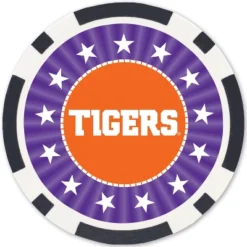 MasterPieces Casino Style 100 Piece Poker Chip Set - NCAA Clemson Tigers -Games and Puzzles Shop GUEST 53631723 021e 471c 8241 af54658d7032