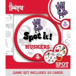 MasterPieces Officially Licensed NCAA Nebraska Cornhuskers Spot It Game For Kids And Adults