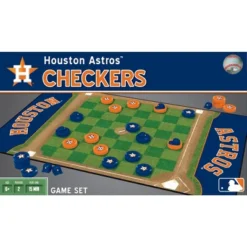 MasterPieces Officially Licensed MLB Houston Astros Checkers Board Game For Families And Kids Ages 6 And Up