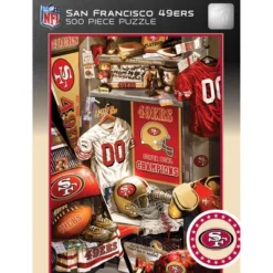 MasterPieces 500 Piece Puzzle - San Francisco 49ers Locker Room - 15"x21"