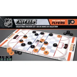 MasterPieces Officially Licensed NHL Philadelphia Flyers Checkers Board Game For Families And Kids Ages 6 And Up