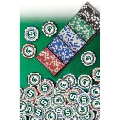 MasterPieces Casino 100 Piece Poker Chip Set - NCAA Michigan State Spartans -Games and Puzzles Shop GUEST 55502ce3 0471 47b0 b04a 679bde4e3d0e