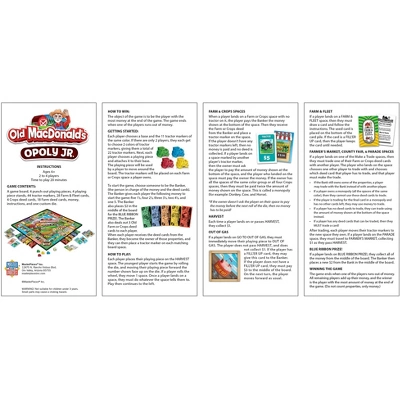 MasterPieces Kids & Family Board Games - Old MacDonald's Farm Opoly Jr. 6 MasterPieces Kids & Family Board Games - Old MacDonald's Farm Opoly Jr. - Image 4