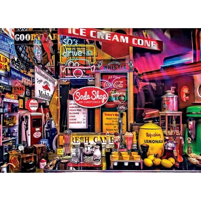 MasterPieces 1000 Piece Jigsaw Puzzle - Gas Pump Heaven - 19.25"x26.75" 4 MasterPieces 1000 Piece Jigsaw Puzzle - Gas Pump Heaven - 19.25"x26.75" - Image 2