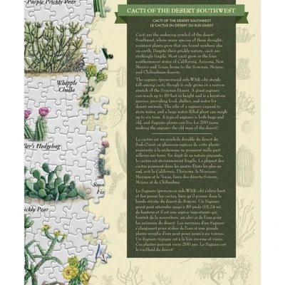 MasterPieces Inc Cacti Of The Desert Southwest 1000 Piece Linen Jigsaw Puzzle 3 MasterPieces Inc Cacti Of The Desert Southwest 1000 Piece Linen Jigsaw Puzzle