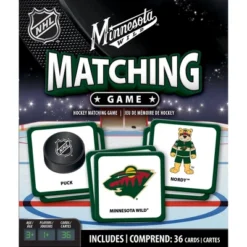 MasterPieces Officially Licensed NHL Minnesota Wild Matching Game For Kids And Families