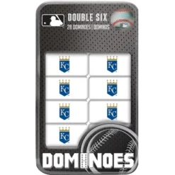 MasterPieces Officially Licensed MLB Kansas City Royals 28 Piece Dominoes Game For Adults