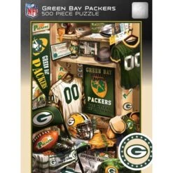 MasterPieces 500 Piece Puzzle - Green Bay Packers Locker Room - 15"x21"