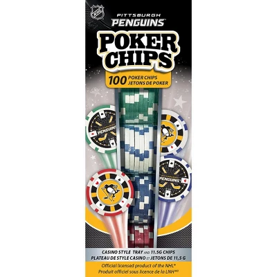 MasterPieces Casino 100 Piece Poker Chip Set - NHL Pittsburgh Penguins 3 MasterPieces Casino 100 Piece Poker Chip Set - NHL Pittsburgh Penguins