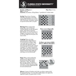 MasterPieces Officially Licensed NCAA Florida State Seminoles Checkers Board Game For Families And Kids Ages 6 And Up 11 MasterPieces Officially Licensed NCAA Florida State Seminoles Checkers Board Game For Families And Kids Ages 6 And Up -Games and Puzzles Shop GUEST 58b6e17b 6560 47a7 95e1 e287fd14328f