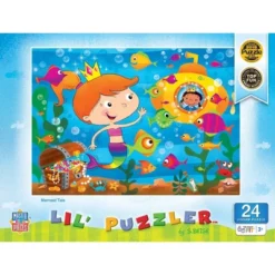 MasterPieces 24 Piece Jigsaw Puzzle For Kids - Mermaid Tail - 19"x14"