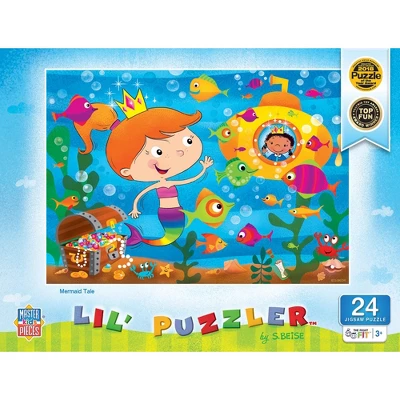 MasterPieces 24 Piece Jigsaw Puzzle For Kids - Mermaid Tail - 19"x14" 3 MasterPieces 24 Piece Jigsaw Puzzle For Kids - Mermaid Tail - 19"x14"