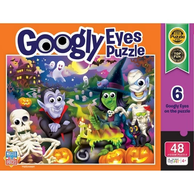 MasterPieces 100 Piece Googly Eye Jigsaw Puzzle - Halloween 3 MasterPieces 100 Piece Googly Eye Jigsaw Puzzle - Halloween