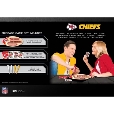 MasterPieces Officially Licensed NFL Kansas City Chiefs Wooden Cribbage Game For Adults 5 MasterPieces Officially Licensed NFL Kansas City Chiefs Wooden Cribbage Game For Adults - Image 3