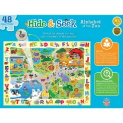 MasterPieces 48 Piece Kids Jigsaw Puzzle - Alphabet At The Zoo - 14"x19" 9 MasterPieces 48 Piece Kids Jigsaw Puzzle - Alphabet At The Zoo - 14"x19" -Games and Puzzles Shop GUEST 5b06ec2f 2d33 4c12 b78d ff1724a57dd1