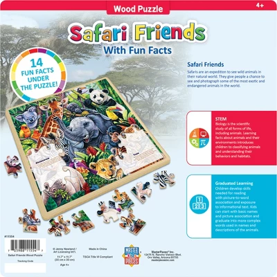 MasterPieces 48 Piece Jigsaw Puzzle For Kids - Safari Friends - 12"x12" 4 MasterPieces 48 Piece Jigsaw Puzzle For Kids - Safari Friends - 12"x12" - Image 2