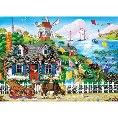 MasterPieces 1000 Piece Puzzle - Rambling Rose Cottage - 19.25"x26.75" 4 MasterPieces 1000 Piece Puzzle - Rambling Rose Cottage - 19.25"x26.75" - Image 2