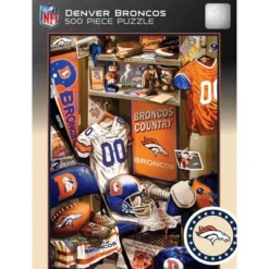 MasterPieces 500 Piece Puzzle - Denver Broncos Locker Room - 15"x21"