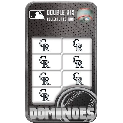 MasterPieces Officially Licensed MLB Colorado Rockies 28 Piece Dominoes Game For Adults 3 MasterPieces Officially Licensed MLB Colorado Rockies 28 Piece Dominoes Game For Adults