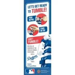 MasterPieces Real Wood Block Tumble Towers - MLB Los Angeles Dodgers -Games and Puzzles Shop GUEST 5ffd6150 8ec9 4a62 951e efb816ff30a2