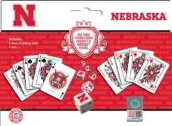 MasterPieces Officially Licensed NCAA Nebraska Cornhuskers 2-Pack Playing Cards & Dice Set For Adults -Games and Puzzles Shop GUEST 60663df6 55aa 4e56 ab82 8f1a702189b2
