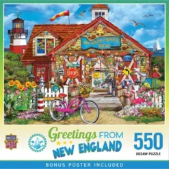 MasterPieces 550 Piece Jigsaw Puzzle - Greetings From New England - 18"x24"