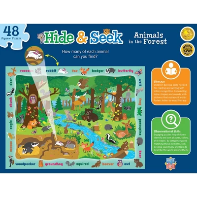 MasterPieces 48 Piece Kids Jigsaw Puzzle - Animals In The Forest - 14"x19" 5 MasterPieces 48 Piece Kids Jigsaw Puzzle - Animals In The Forest - 14"x19" - Image 3