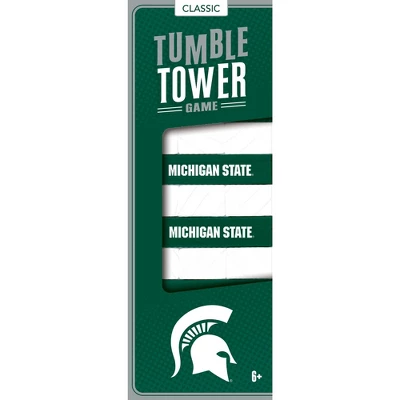 MasterPieces Real Wood Block Tumble Towers - NCAA Michigan State Spartans 3 MasterPieces Real Wood Block Tumble Towers - NCAA Michigan State Spartans