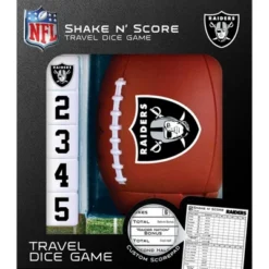 MasterPieces Officially Licsenced NFL Las Vegas Raiders Shake N' Score Dice Game For Age 6 And Up
