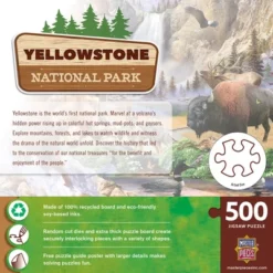 MasterPieces 500 Pieces Puzzle - Yellowstone National Park - 15"x21" -Games and Puzzles Shop GUEST 6358b5fc 4c0f 4f0e b9d6 159791f6e4e0