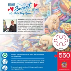 MasterPieces 550 Piece Jigsaw Puzzle For Adults - Pet's Play Room - 18"x24" -Games and Puzzles Shop GUEST 63c65015 9841 4099 87ac cd46bf5304f7