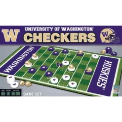MasterPieces Officially Licensed NCAA Washington Huskies Checkers Board Game For Families And Kids Ages 6 And Up