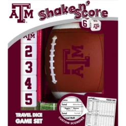 MasterPieces Officially Licsenced NCAA Texas A&M Aggies Shake N' Score Dice Game For Age 6 And Up