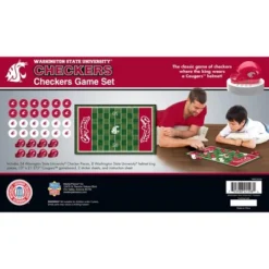 MasterPieces Officially Licensed NCAA Washington State Cougars Checkers Board Game For Families And Kids Ages 6 And Up -Games and Puzzles Shop GUEST 658f2c21 b66e 4715 afdb 6dc5c7b155c8