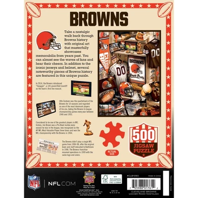 MasterPieces 500 Piece Puzzle - Cleveland Browns Locker Room - 15"x21" 5 MasterPieces 500 Piece Puzzle - Cleveland Browns Locker Room - 15"x21" - Image 3