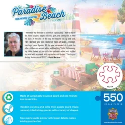 MasterPieces 550 Piece Jigsaw Puzzle - Oceanside Camping - 18"x24" 11 MasterPieces 550 Piece Jigsaw Puzzle - Oceanside Camping - 18"x24" -Games and Puzzles Shop GUEST 67c95afd 1c28 4c55 a8c3 ccc2af22a6db