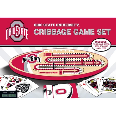 MasterPieces Officially Licensed NCAA Ohio State Buckeyes Wooden Cribbage Game For Adults 3 MasterPieces Officially Licensed NCAA Ohio State Buckeyes Wooden Cribbage Game For Adults