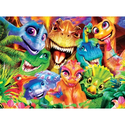 MasterPieces 200 Piece Jigsaw Puzzle For Kids - Dinosaur Chums - 14"x19" 4 MasterPieces 200 Piece Jigsaw Puzzle For Kids - Dinosaur Chums - 14"x19" - Image 2