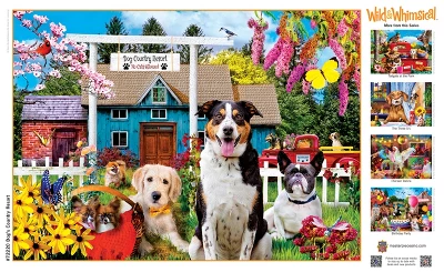 MasterPieces 1000 Piece Puzzle - Dog's Country Resort - 19.25"x26.75" 6 MasterPieces 1000 Piece Puzzle - Dog's Country Resort - 19.25"x26.75" - Image 4