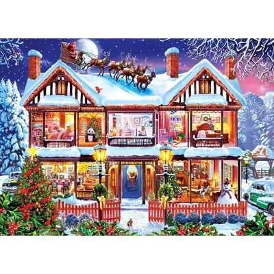 MasterPieces 1000 Piece Christmas Jigsaw Puzzle - Home For The Holidays 4 MasterPieces 1000 Piece Christmas Jigsaw Puzzle - Home For The Holidays - Image 2
