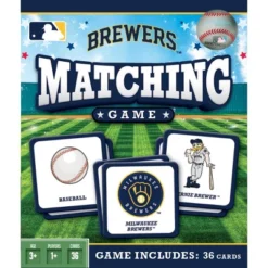 MasterPieces Officially Licensed MLB Milwaukee Brewers Matching Game For Kids And Families