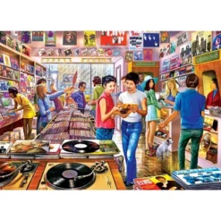 MasterPieces 1000 Piece Puzzle - Vintage Vinyl Records - 19.25"x26.75" -Games and Puzzles Shop GUEST 6b0f5972 ee89 48dc 9407 1853d757ee98