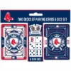 MasterPieces Officially Licensed MLB Boston Red Sox 2-Pack Playing Cards & Dice Set For Adults -Games and Puzzles Shop GUEST 6b571460 6323 46bf 969e 645ec3c120b5