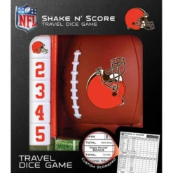 MasterPieces Officially Licsenced NFL Cleveland Browns Shake N' Score Dice Game For Age 6 And Up