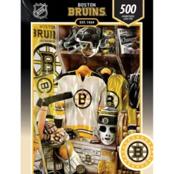 MasterPieces 500 Piece Puzzle - Boston Bruins Locker Room - 15"x21"
