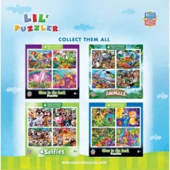 MasterPieces Kids Puzzle Set - Lil Puzzler 4-Pack 100 Piece Jigsaw Puzzles -Games and Puzzles Shop GUEST 6f4a515a ebc5 45c9 8fc1 b1dc0d5909e6