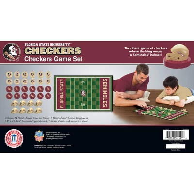 MasterPieces Officially Licensed NCAA Florida State Seminoles Checkers Board Game For Families And Kids Ages 6 And Up 5 MasterPieces Officially Licensed NCAA Florida State Seminoles Checkers Board Game For Families And Kids Ages 6 And Up - Image 3