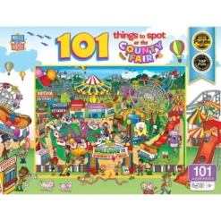 MasterPieces 100 Piece Jigsaw Puzzle - 101 Things To Spot At County Fair