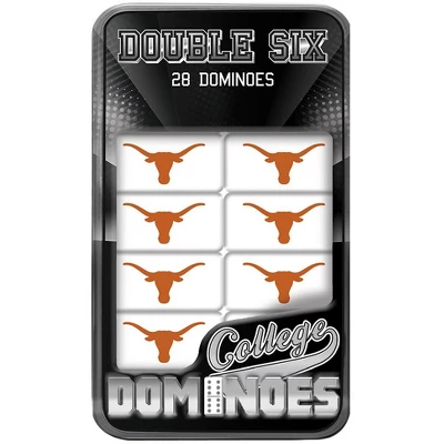 MasterPieces Officially Licensed NCAA Texas Longhorns 28 Piece Dominoes Game For Adults 3 MasterPieces Officially Licensed NCAA Texas Longhorns 28 Piece Dominoes Game For Adults